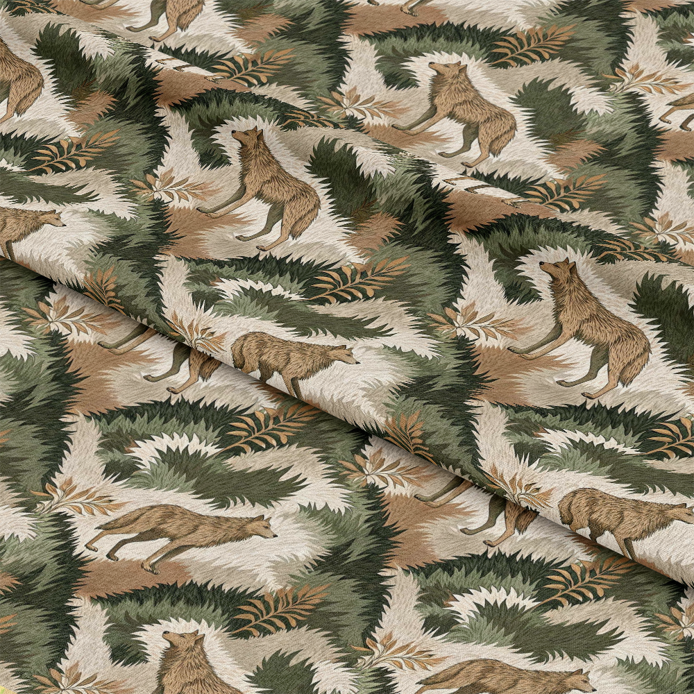 Animal Fur Camo Pattern 4 Quilting Cotton Fabric, quilting, cotton, fabric, camouflage, animal print, fur, beige, brown, green, cream, nature-inspired, soft texture, premium cotton, yardage, traditional print
