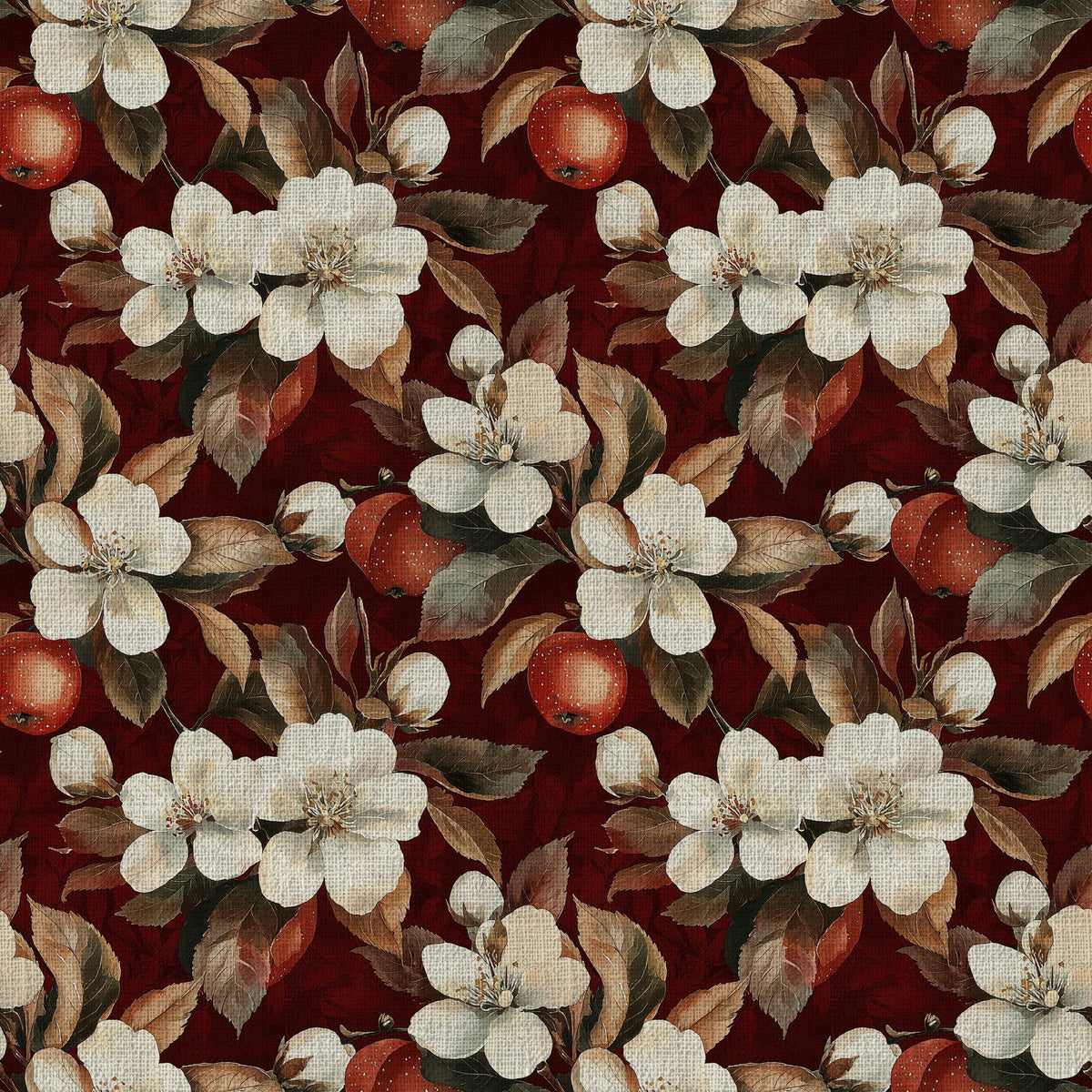 Apple Blooms Pattern 6 Quilting Cotton Fabric