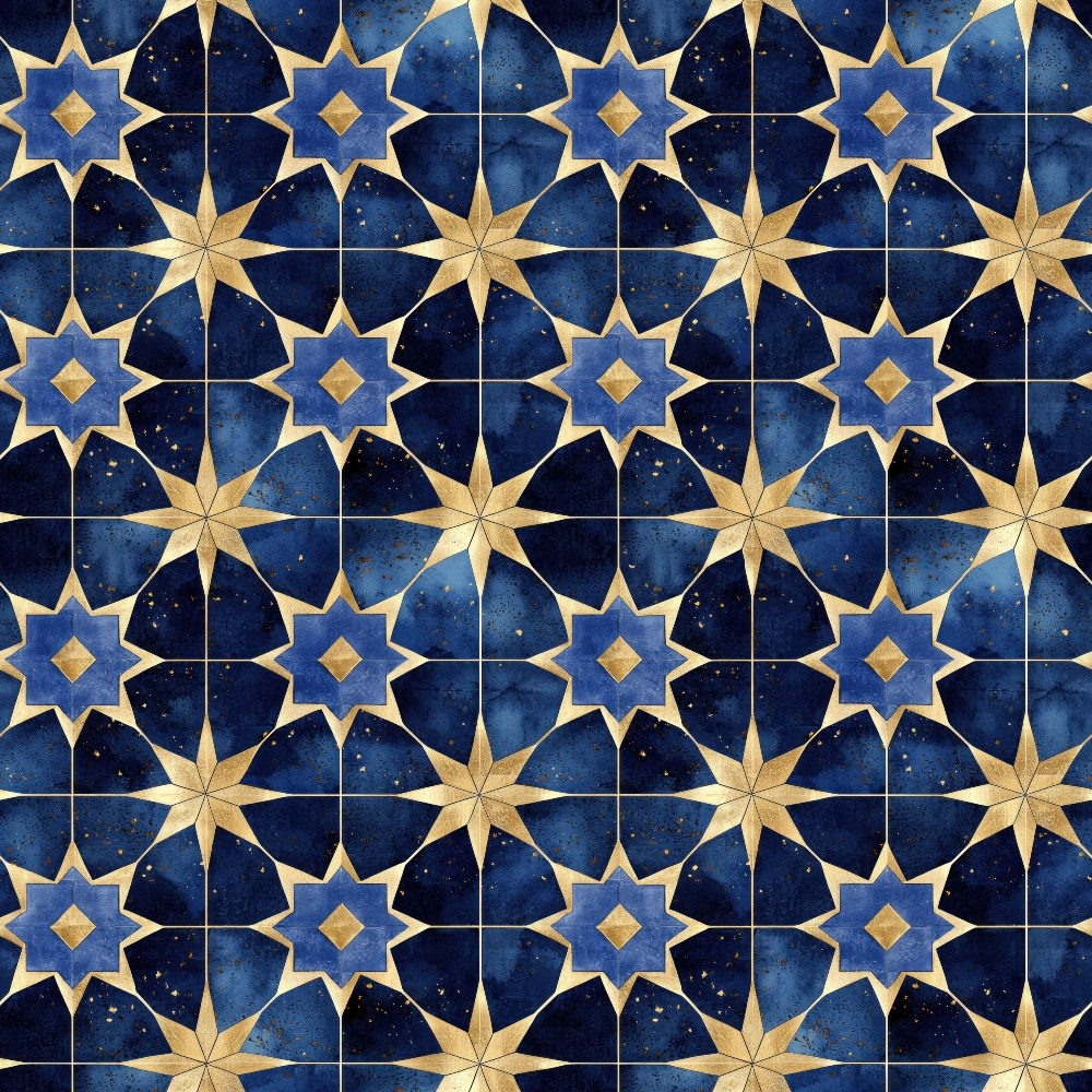 Arabian Midnight Pattern 17 Quilting Cotton Fabric