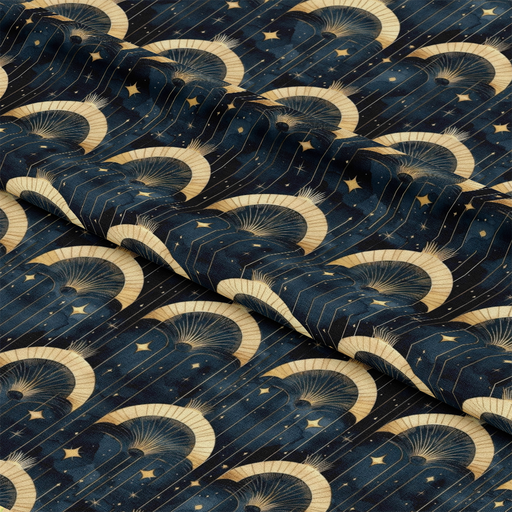 Arabian Midnight Pattern 1 Quilting Cotton Fabric