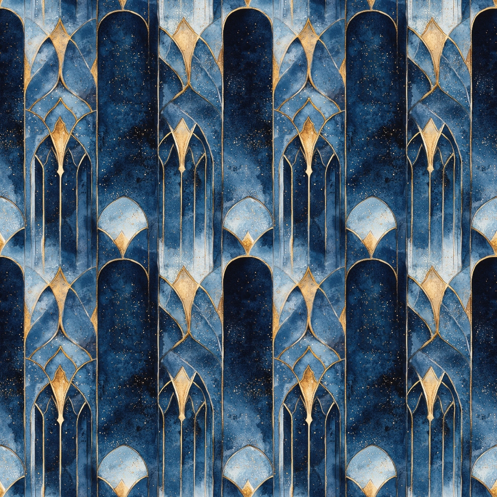 Arabian Midnight Pattern 25 Quilting Cotton Fabric