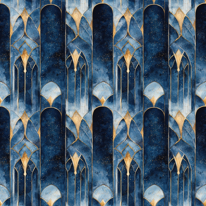 Arabian Midnight Pattern 25 Quilting Cotton Fabric