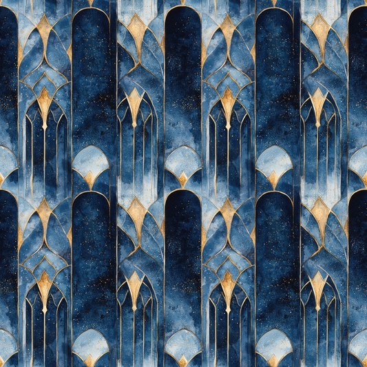 Arabian Midnight Pattern 25 Quilting Cotton Fabric