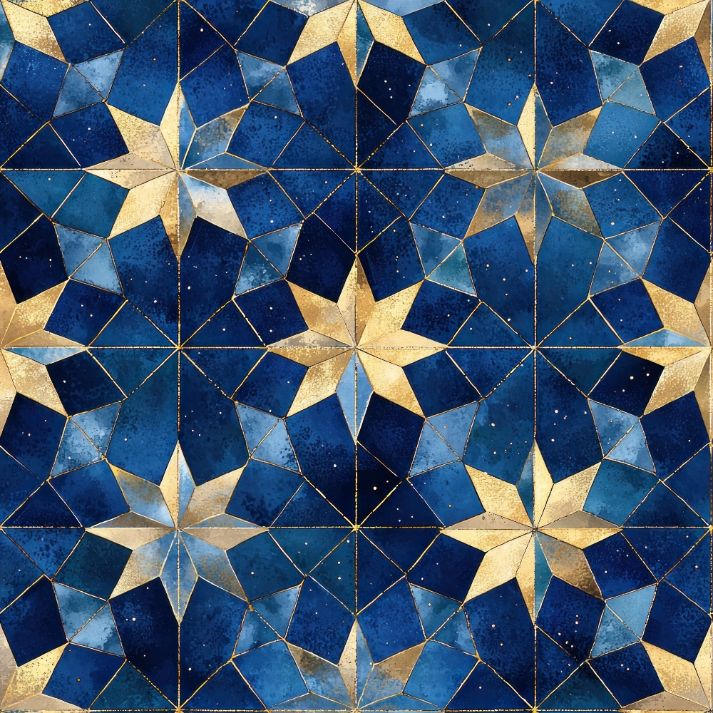 Arabian Midnight Pattern 3 Quilting Cotton Fabric