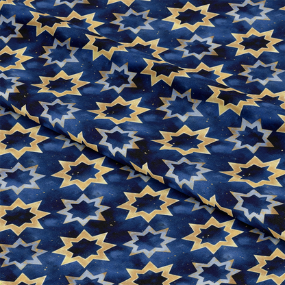 Arabian Midnight Pattern 4 Quilting Cotton Fabric