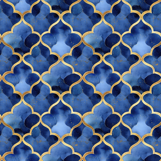 Arabian Midnight Pattern 7 Quilting Cotton Fabric