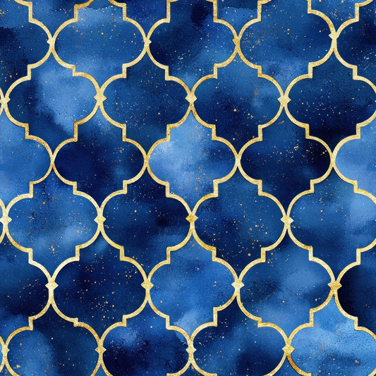 Arabian Midnight Pattern 9 Quilting Cotton Fabric