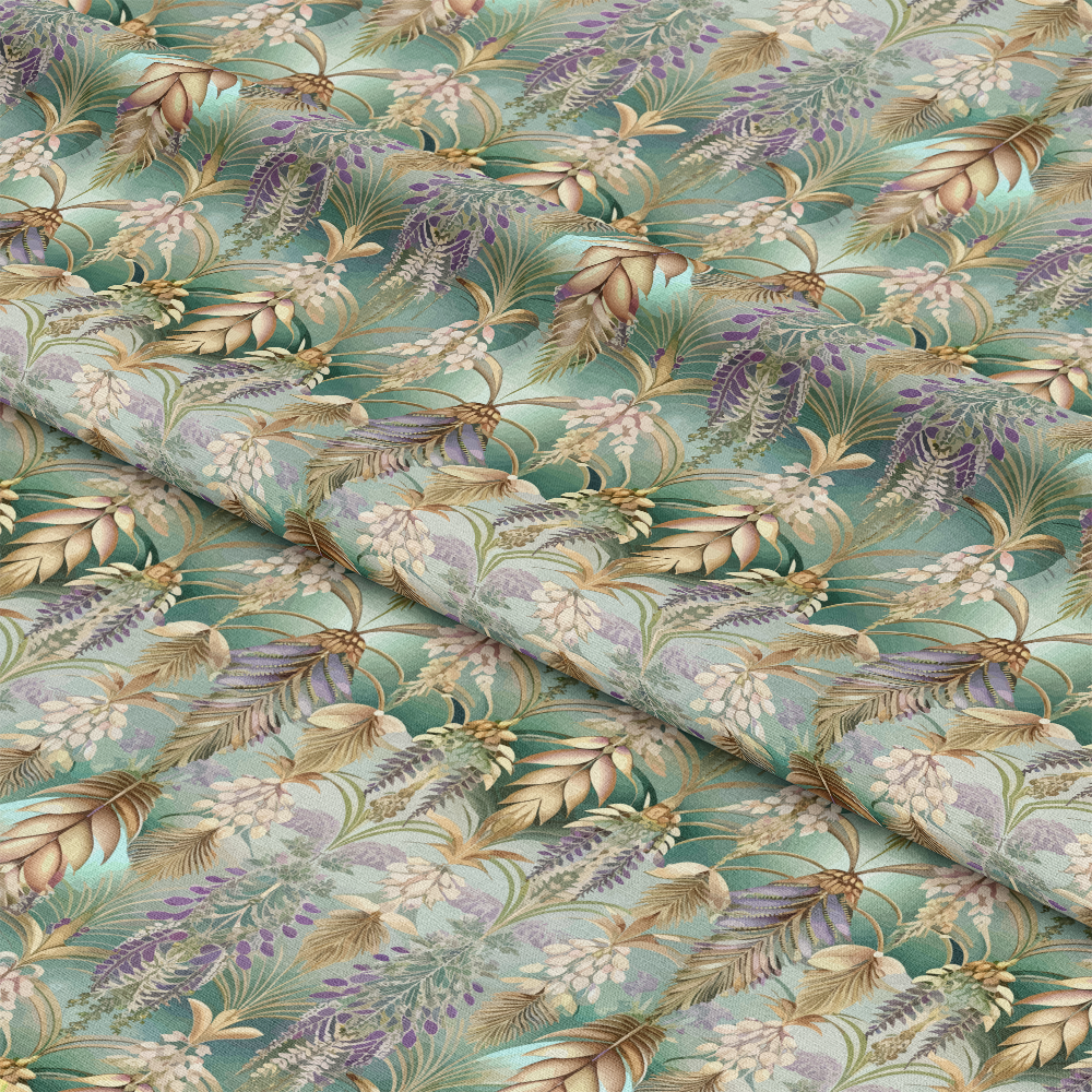 Art Deco Florals Pattern 100 Quilting Cotton Fabric