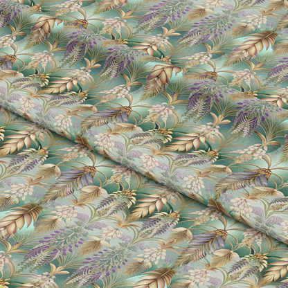Art Deco Florals Pattern 100 Quilting Cotton Fabric
