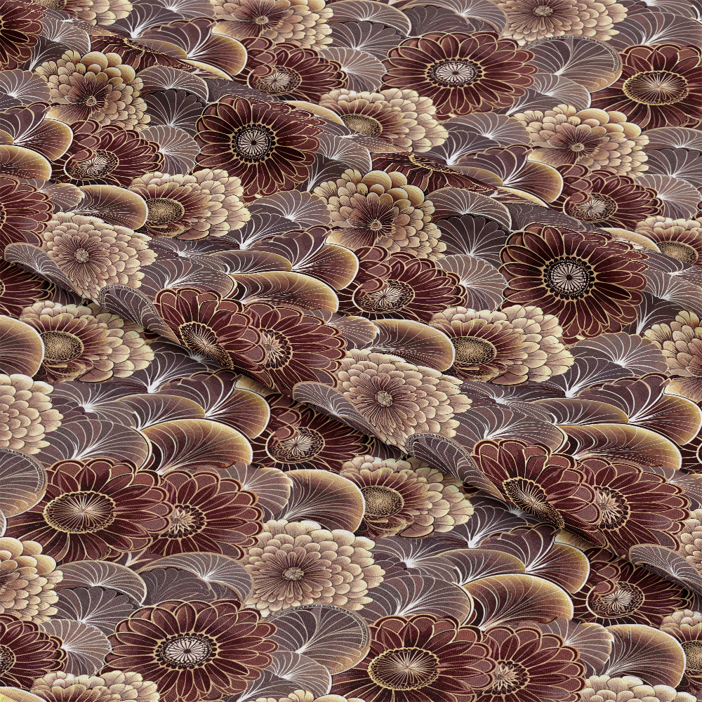 Art Deco Florals Pattern 12 Quilting Cotton Fabric