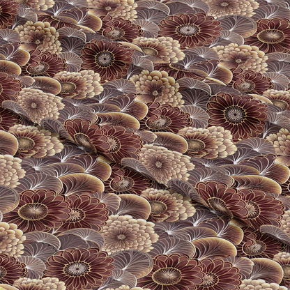 Art Deco Florals Pattern 12 Quilting Cotton Fabric