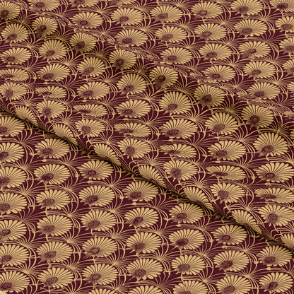 Art Deco Florals Pattern 13 Quilting Cotton Fabric