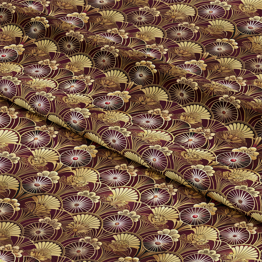 Art Deco Florals Pattern 14 Quilting Cotton Fabric