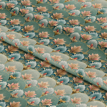 Art Deco Florals Pattern 17 Quilting Cotton Fabric