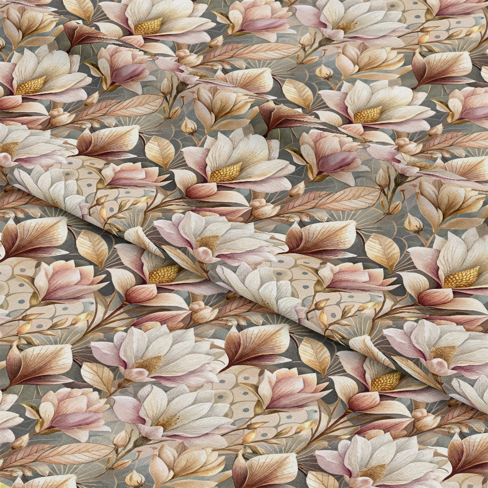 Art Deco Florals Pattern 21 Quilting Cotton Fabric