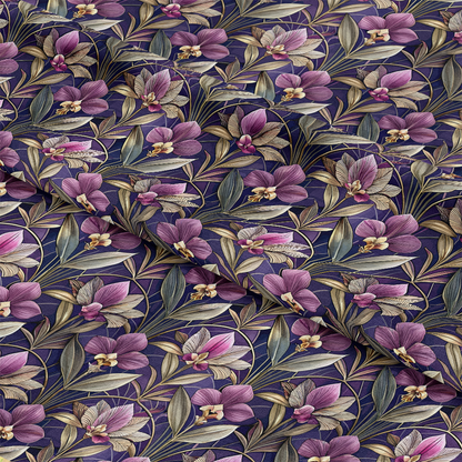 Art Deco Florals Pattern 22 Quilting Cotton Fabric