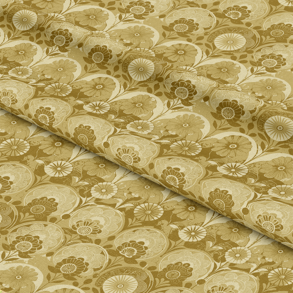 Art Deco Florals Pattern 25 Quilting Cotton Fabric