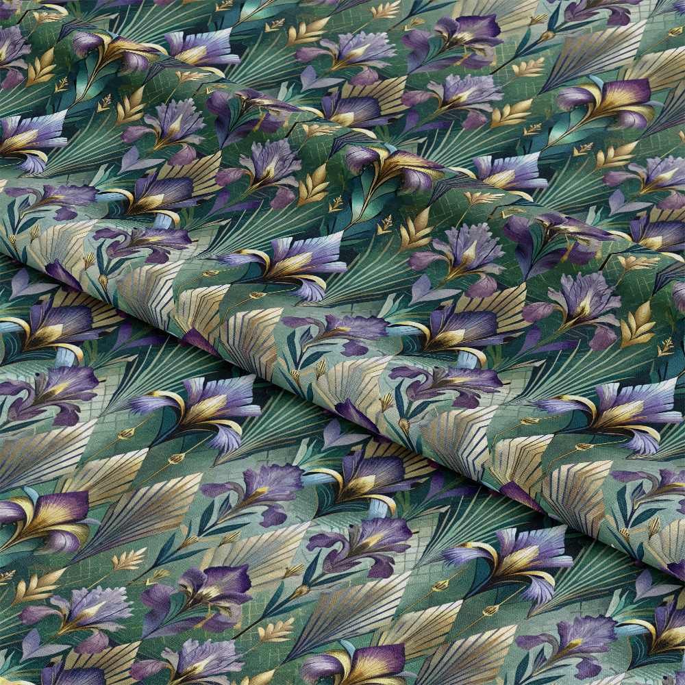 Art Deco Florals Pattern 27 Quilting Cotton Fabric