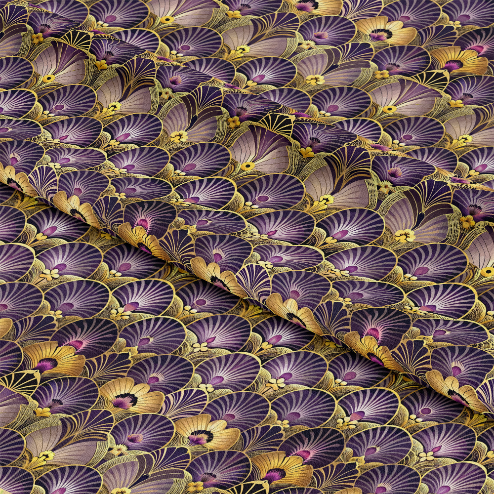 Art Deco Florals Pattern 30 Quilting Cotton Fabric