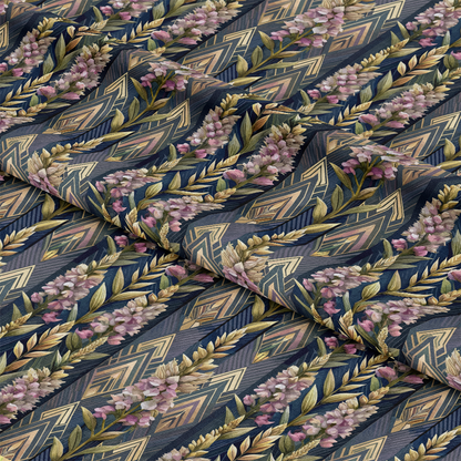 Art Deco Florals Pattern 33 Quilting Cotton Fabric