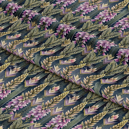 Art Deco Florals Pattern 34 Quilting Cotton Fabric