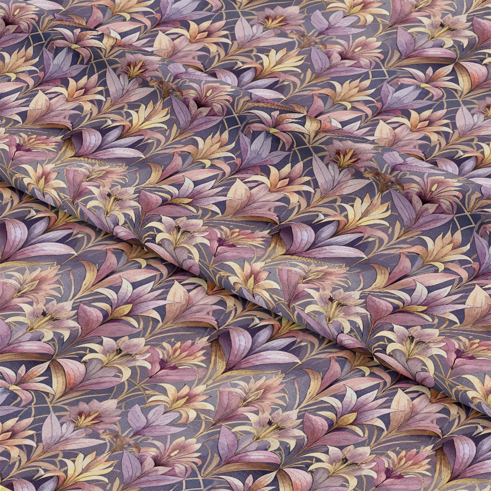 Art Deco Florals Pattern 35 Quilting Cotton Fabric