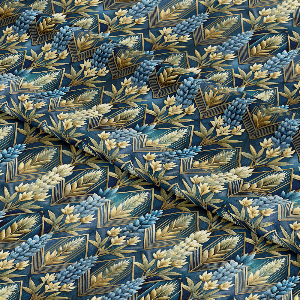 Art Deco Florals Pattern 44 Quilting Cotton Fabric