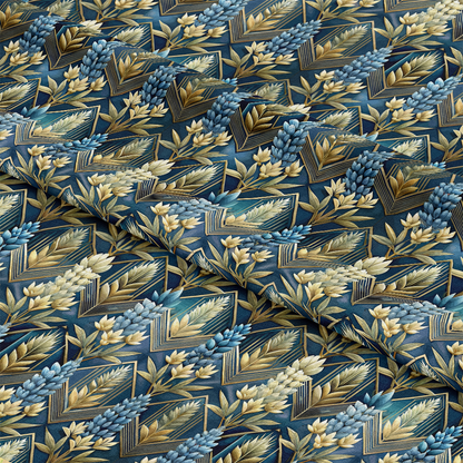 Art Deco Florals Pattern 44 Quilting Cotton Fabric