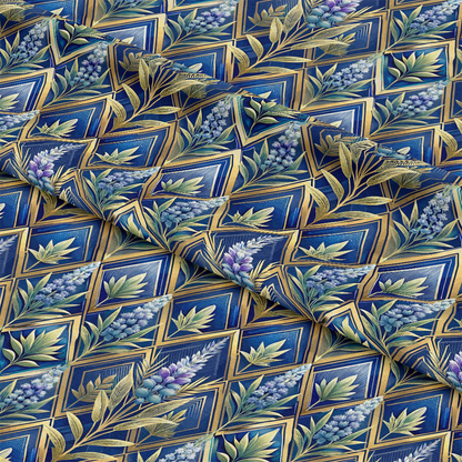 Art Deco Florals Pattern 45 Quilting Cotton Fabric