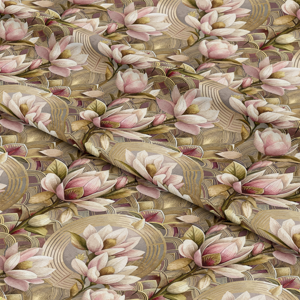 Art Deco Florals Pattern 46 Quilting Cotton Fabric
