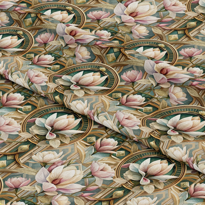 Art Deco Florals Pattern 47 Quilting Cotton Fabric