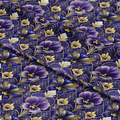 Art Deco Florals Pattern 55 Quilting Cotton Fabric