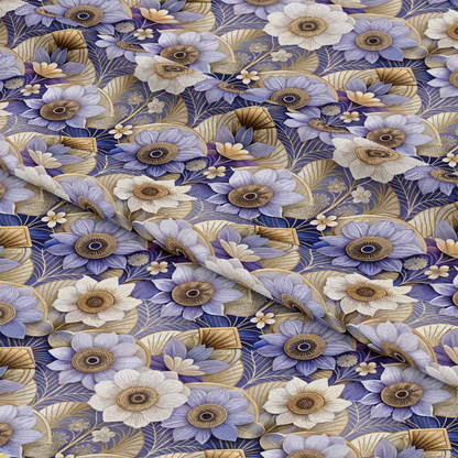 Art Deco Florals Pattern 56 Quilting Cotton Fabric