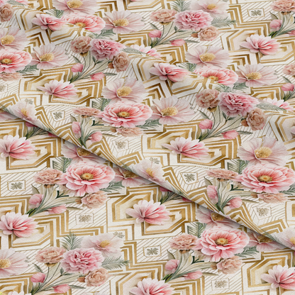 Art Deco Florals Pattern 59 Quilting Cotton Fabric