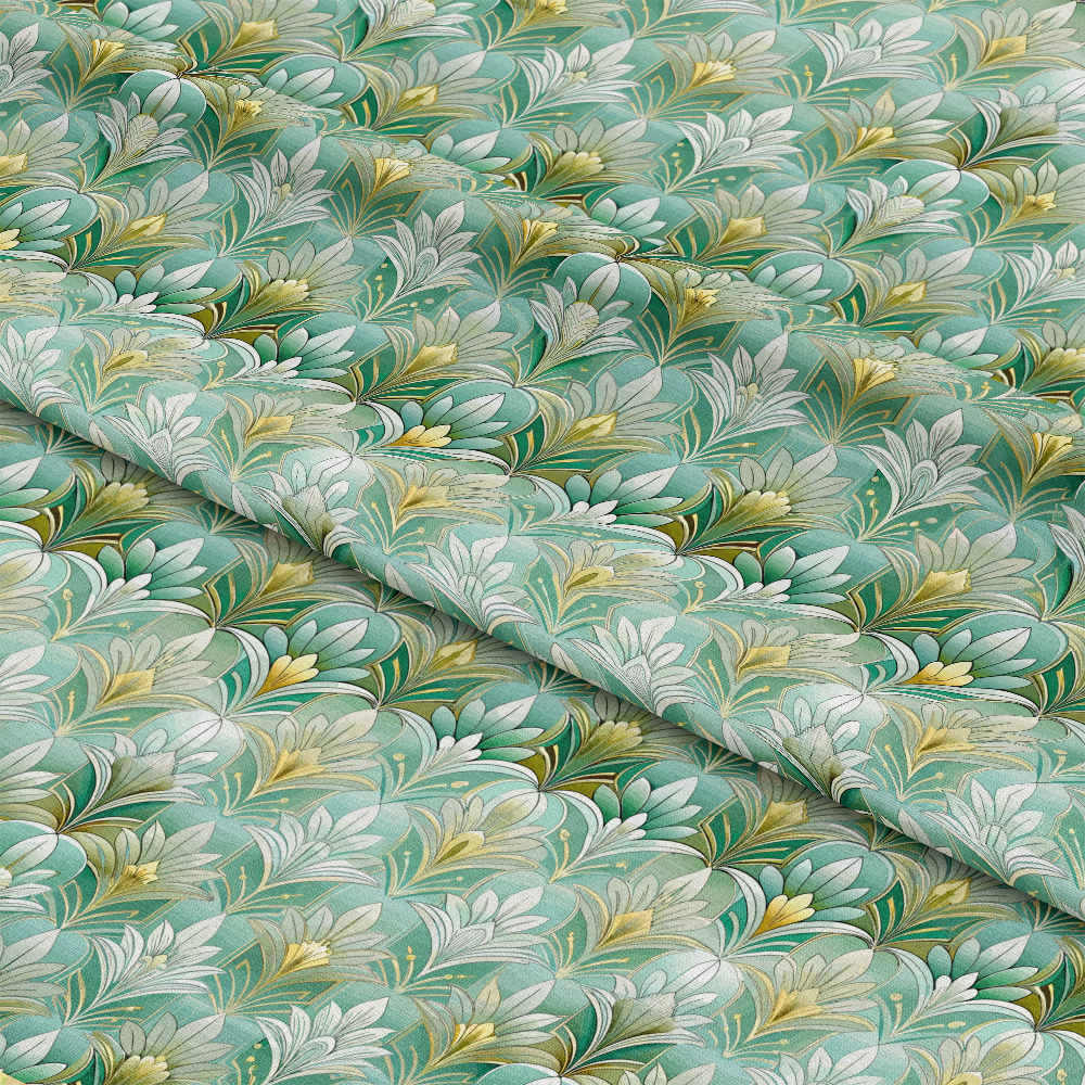 Art Deco Florals Pattern 5 Quilting Cotton Fabric