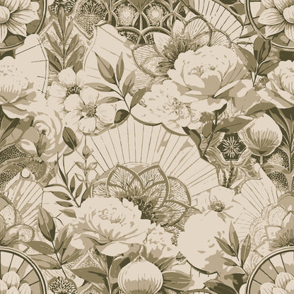 Art Deco Florals Pattern 61 Quilting Cotton Fabric