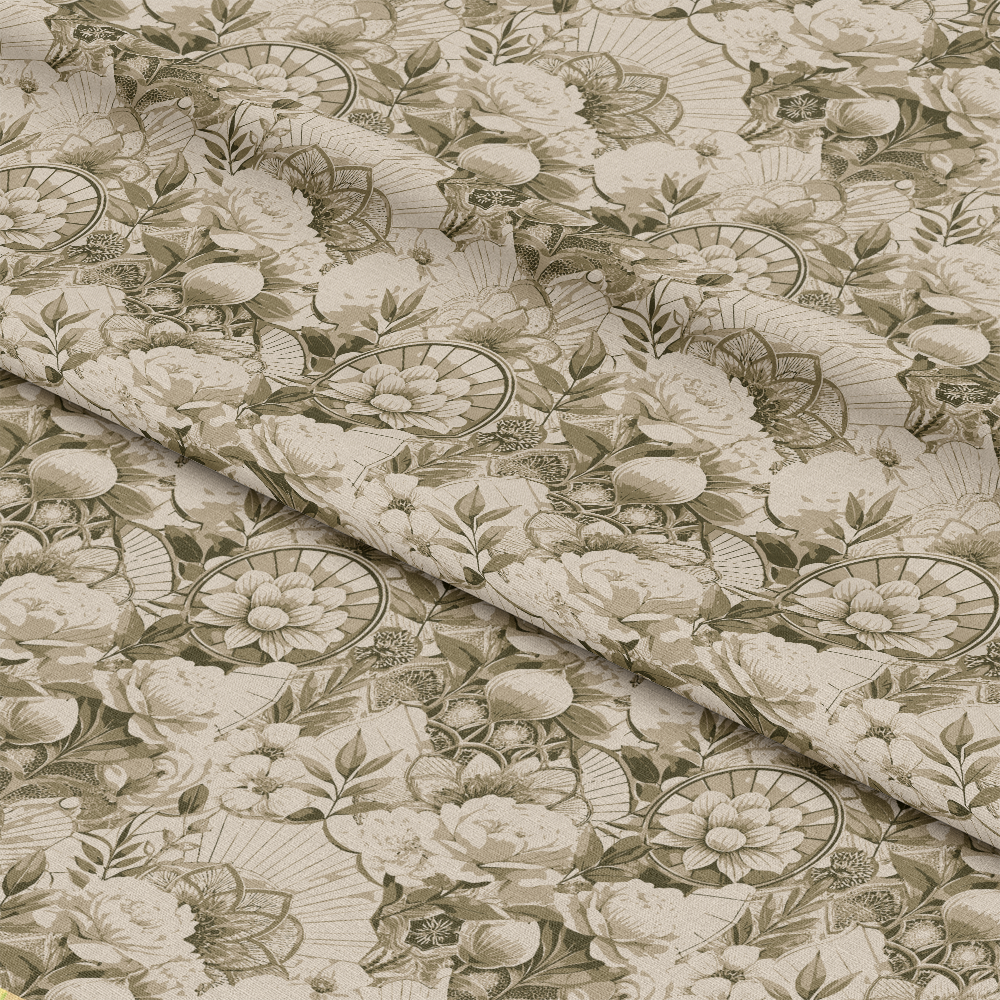 Art Deco Florals Pattern 61 Quilting Cotton Fabric