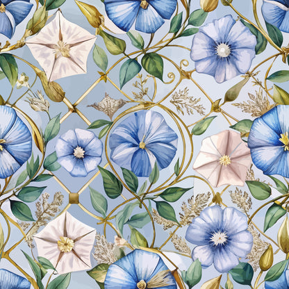Art Deco Florals Pattern 69 Quilting Cotton Fabric