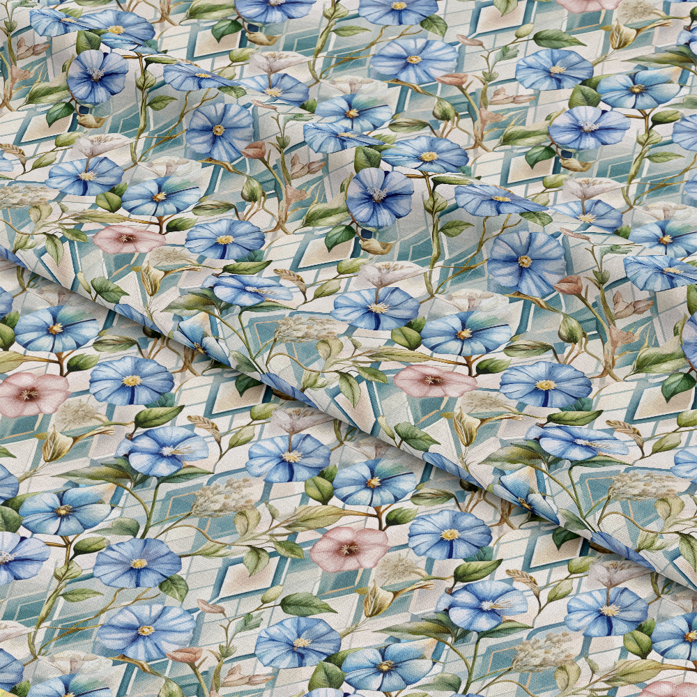 Art Deco Florals Pattern 70 Quilting Cotton Fabric