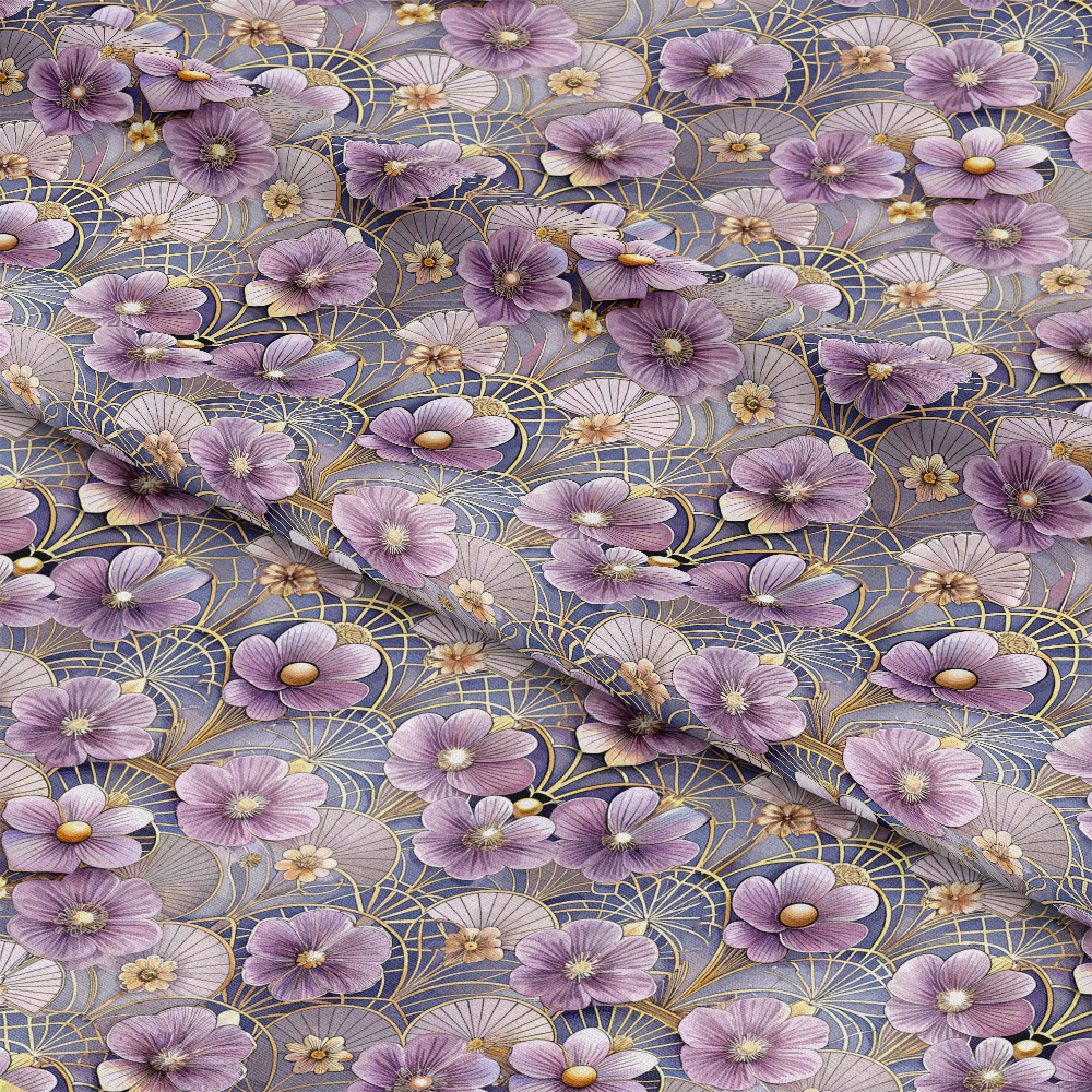 Art Deco Florals Pattern 74 Quilting Cotton Fabric