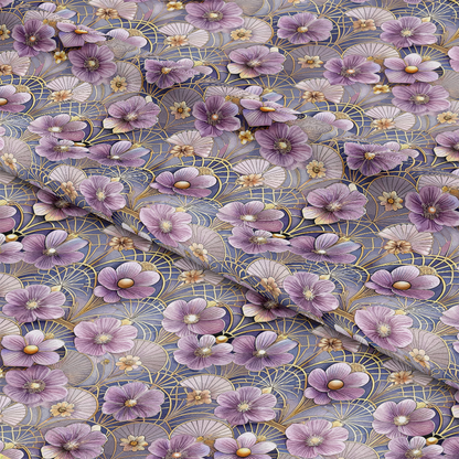 Art Deco Florals Pattern 74 Quilting Cotton Fabric