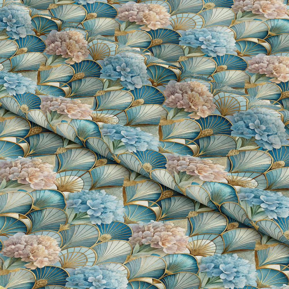 Art Deco Florals Pattern 79 Quilting Cotton Fabric