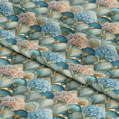 Art Deco Florals Pattern 79 Quilting Cotton Fabric