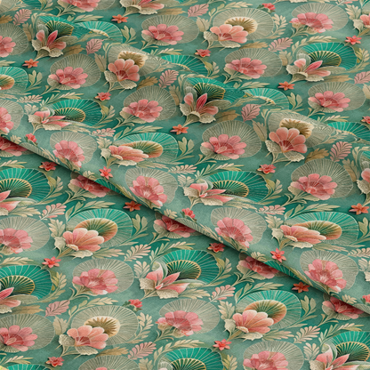 Art Deco Florals Pattern 81 Quilting Cotton Fabric
