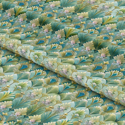 Art Deco Florals Pattern 85 Quilting Cotton Fabric