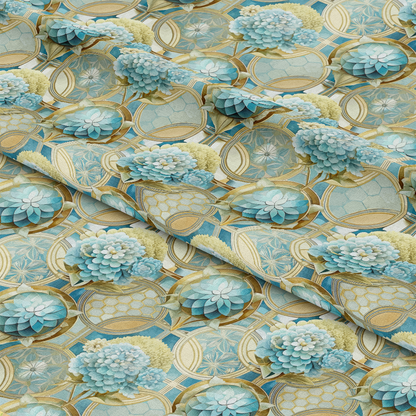 Art Deco Florals Pattern 88 Quilting Cotton Fabric