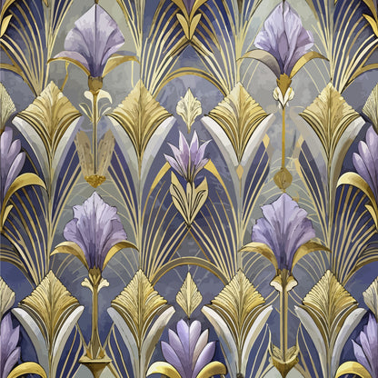Art Deco Florals Pattern 89 Quilting Cotton Fabric