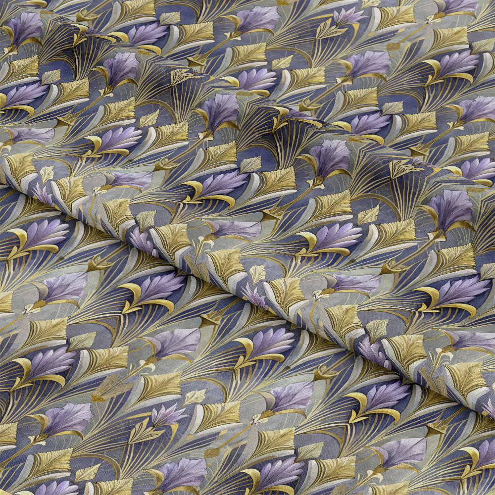 Art Deco Florals Pattern 89 Quilting Cotton Fabric