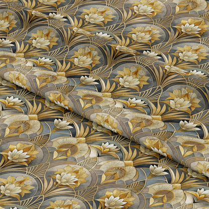 Art Deco Florals Pattern 8 Quilting Cotton Fabric