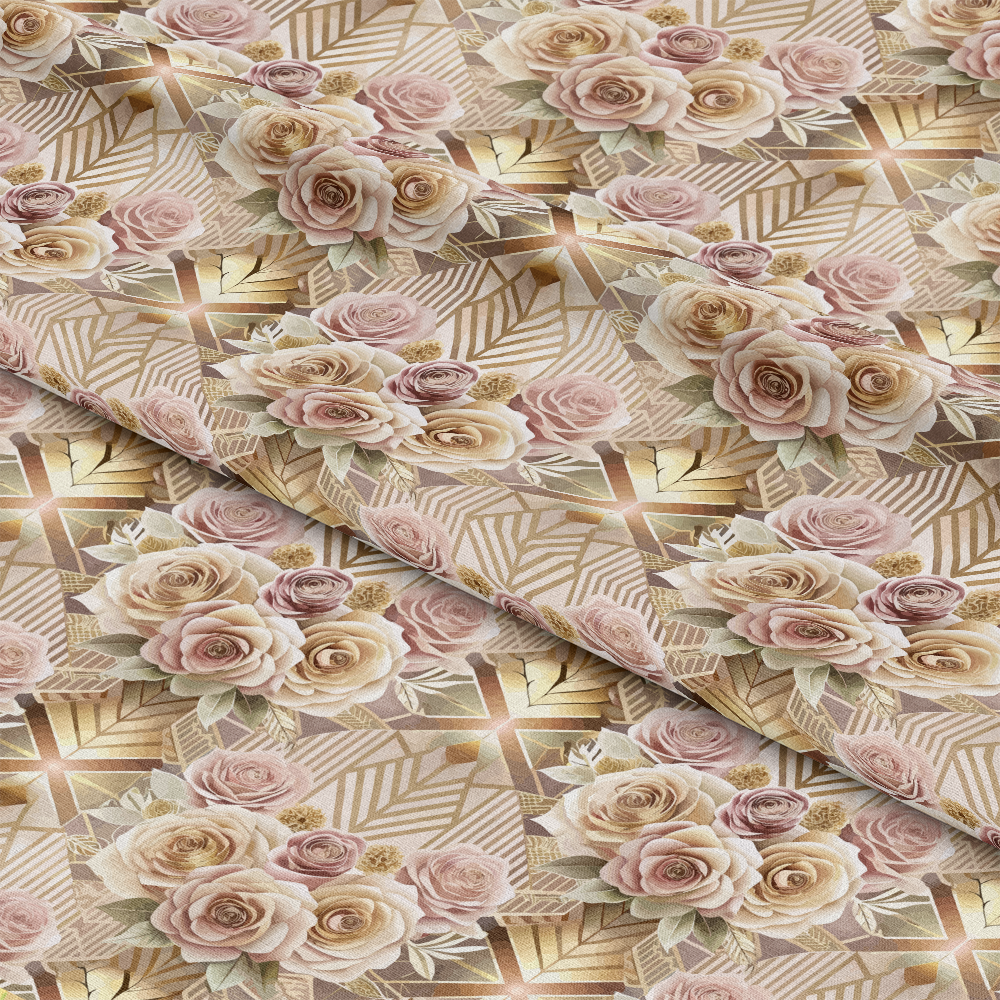 Art Deco Florals Pattern 94 Quilting Cotton Fabric